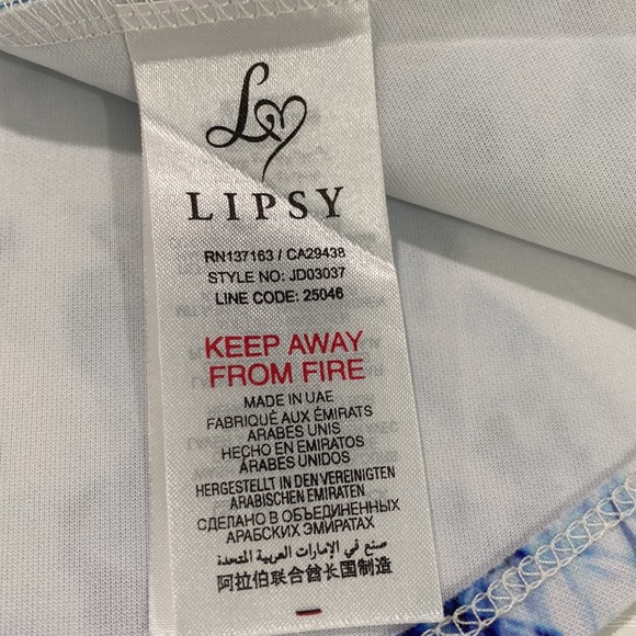 Lipsy London Neoprene circle skirt skater dress fitted bodice - Picture 9 of 15